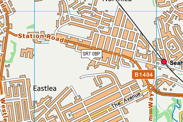 SR7 0BP map - OS VectorMap District (Ordnance Survey) SR7 0BP map - OS VectorMap District (Ordnance Survey)