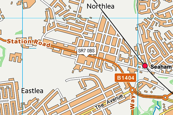SR7 0BS map - OS VectorMap District (Ordnance Survey) SR7 0BS map - OS VectorMap District (Ordnance Survey)