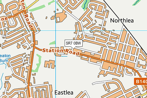SR7 0BW map - OS VectorMap District (Ordnance Survey) SR7 0BW map - OS VectorMap District (Ordnance Survey)