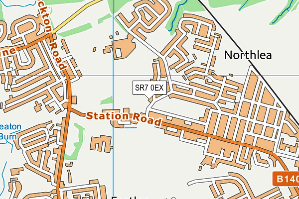 SR7 0EX map - OS VectorMap District (Ordnance Survey) SR7 0EX map - OS VectorMap District (Ordnance Survey)