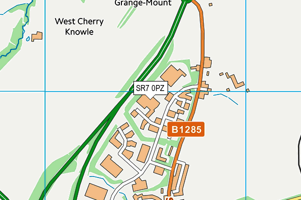 SR7 0PZ map - OS VectorMap District (Ordnance Survey) SR7 0PZ map - OS VectorMap District (Ordnance Survey)