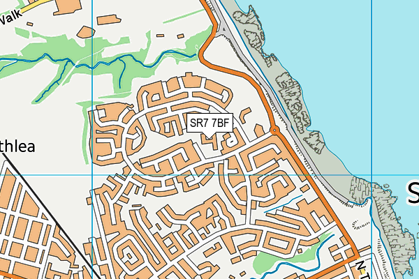 SR7 7BF map - OS VectorMap District (Ordnance Survey) SR7 7BF map - OS VectorMap District (Ordnance Survey)