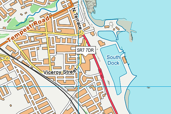 SR7 7DR map - OS VectorMap District (Ordnance Survey) SR7 7DR map - OS VectorMap District (Ordnance Survey)