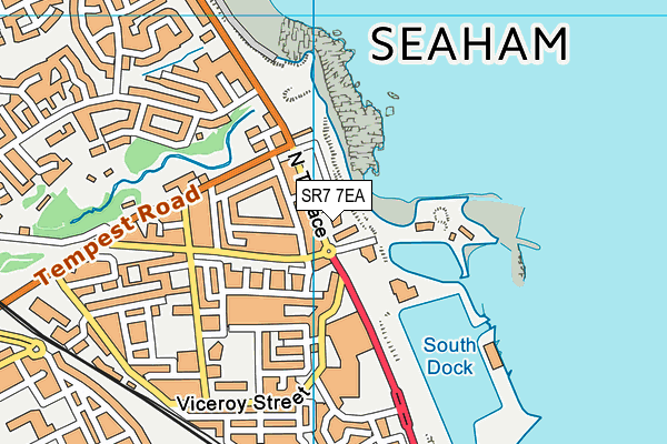 SR7 7EA map - OS VectorMap District (Ordnance Survey) SR7 7EA map - OS VectorMap District (Ordnance Survey)