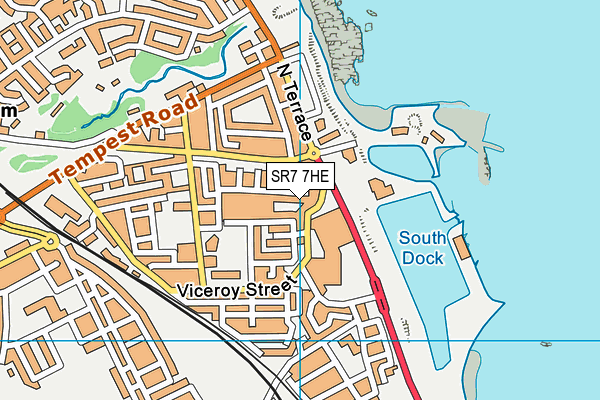 SR7 7HE map - OS VectorMap District (Ordnance Survey) SR7 7HE map - OS VectorMap District (Ordnance Survey)