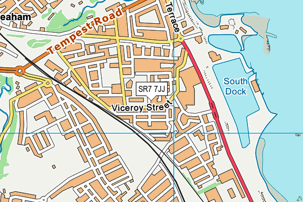 SR7 7JJ map - OS VectorMap District (Ordnance Survey) SR7 7JJ map - OS VectorMap District (Ordnance Survey)