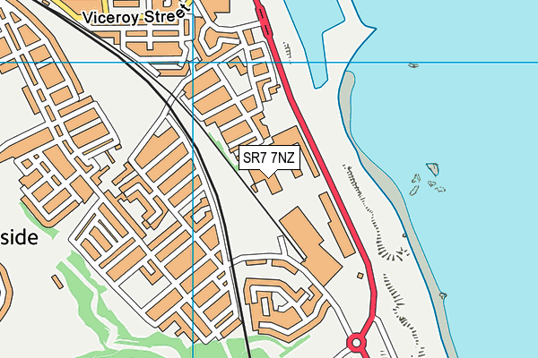SR7 7NZ map - OS VectorMap District (Ordnance Survey) SR7 7NZ map - OS VectorMap District (Ordnance Survey)