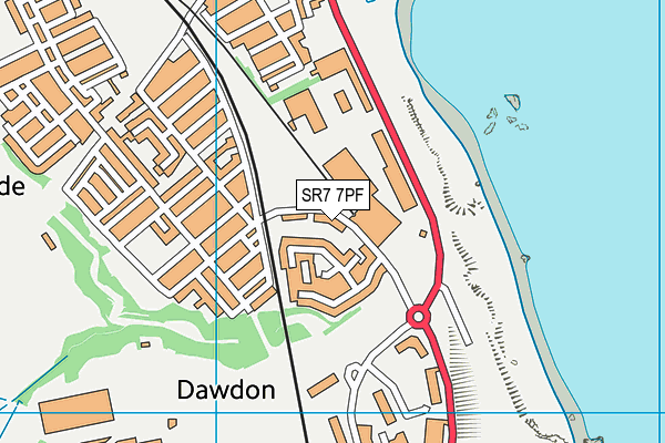 SR7 7PF map - OS VectorMap District (Ordnance Survey) SR7 7PF map - OS VectorMap District (Ordnance Survey)