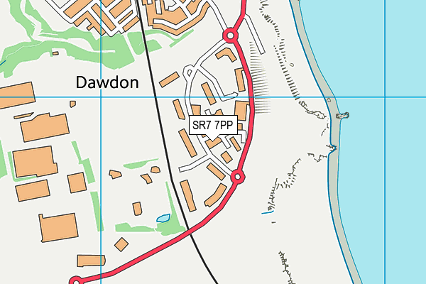 SR7 7PP map - OS VectorMap District (Ordnance Survey) SR7 7PP map - OS VectorMap District (Ordnance Survey)