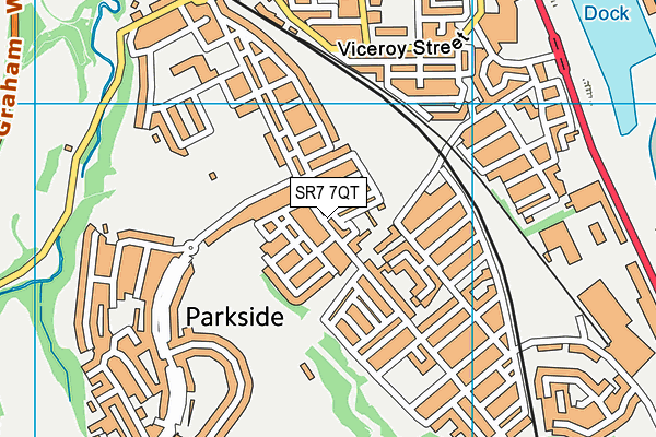 SR7 7QT map - OS VectorMap District (Ordnance Survey) SR7 7QT map - OS VectorMap District (Ordnance Survey)