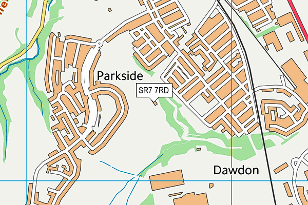 SR7 7RD map - OS VectorMap District (Ordnance Survey) SR7 7RD map - OS VectorMap District (Ordnance Survey)