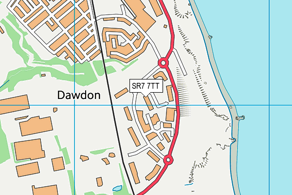 SR7 7TT map - OS VectorMap District (Ordnance Survey) SR7 7TT map - OS VectorMap District (Ordnance Survey)