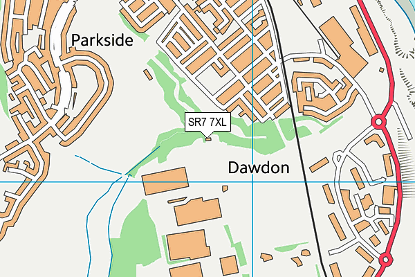 SR7 7XL map - OS VectorMap District (Ordnance Survey) SR7 7XL map - OS VectorMap District (Ordnance Survey)