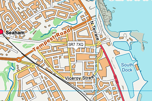 SR7 7XQ map - OS VectorMap District (Ordnance Survey) SR7 7XQ map - OS VectorMap District (Ordnance Survey)