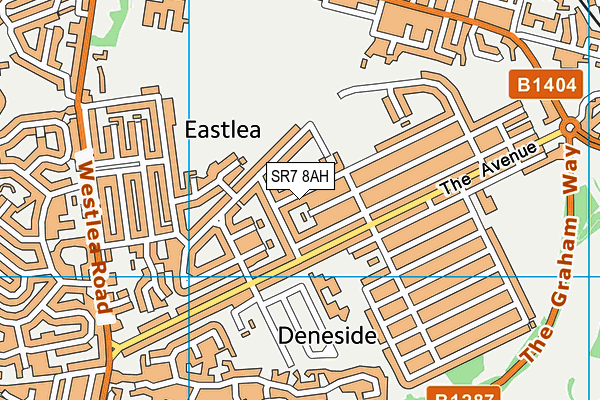 SR7 8AH map - OS VectorMap District (Ordnance Survey) SR7 8AH map - OS VectorMap District (Ordnance Survey)