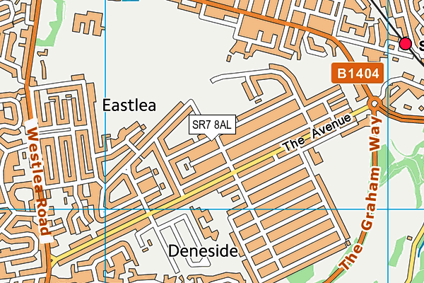 SR7 8AL map - OS VectorMap District (Ordnance Survey) SR7 8AL map - OS VectorMap District (Ordnance Survey)