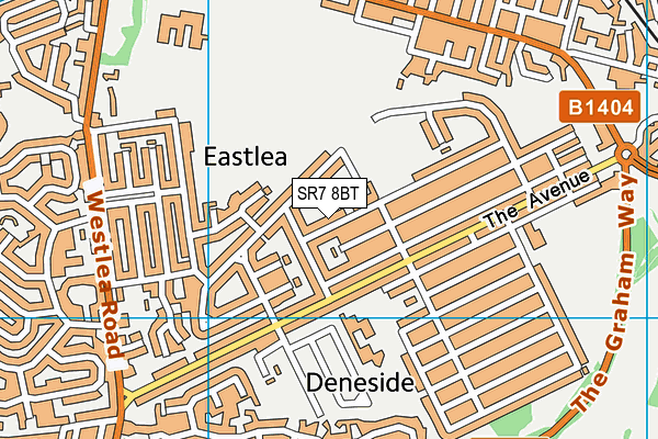 SR7 8BT map - OS VectorMap District (Ordnance Survey) SR7 8BT map - OS VectorMap District (Ordnance Survey)