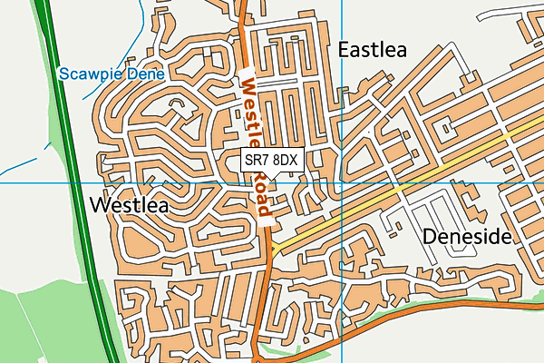 SR7 8DX map - OS VectorMap District (Ordnance Survey) SR7 8DX map - OS VectorMap District (Ordnance Survey)