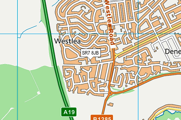 SR7 8JB map - OS VectorMap District (Ordnance Survey) SR7 8JB map - OS VectorMap District (Ordnance Survey)