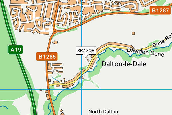 SR7 8QR map - OS VectorMap District (Ordnance Survey) SR7 8QR map - OS VectorMap District (Ordnance Survey)