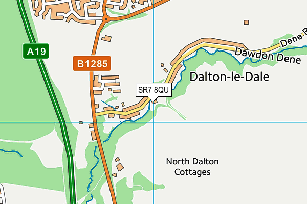 SR7 8QU map - OS VectorMap District (Ordnance Survey) SR7 8QU map - OS VectorMap District (Ordnance Survey)