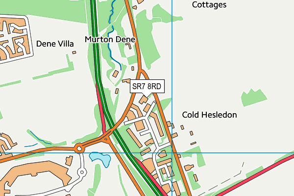 SR7 8RD map - OS VectorMap District (Ordnance Survey) SR7 8RD map - OS VectorMap District (Ordnance Survey)