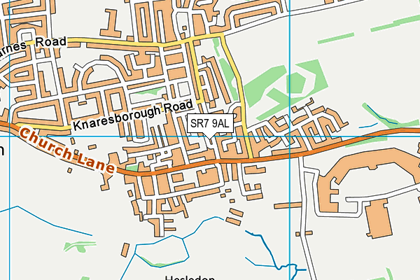 SR7 9AL map - OS VectorMap District (Ordnance Survey) SR7 9AL map - OS VectorMap District (Ordnance Survey)