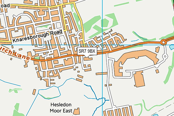 SR7 9BX map - OS VectorMap District (Ordnance Survey) SR7 9BX map - OS VectorMap District (Ordnance Survey)
