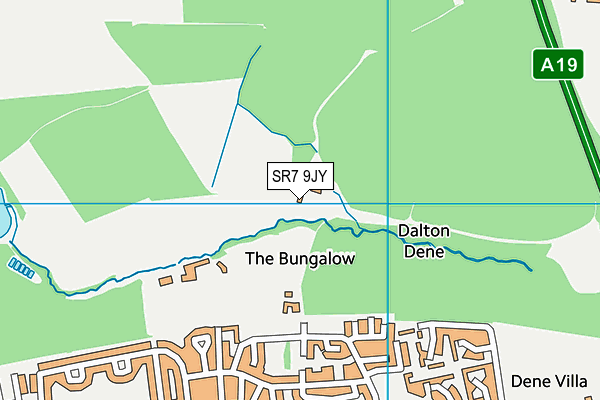 SR7 9JY map - OS VectorMap District (Ordnance Survey)