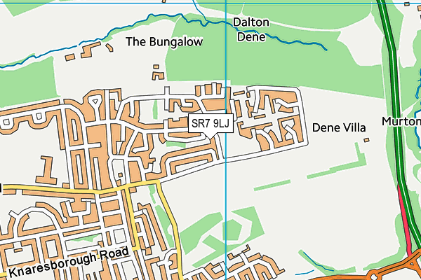 SR7 9LJ map - OS VectorMap District (Ordnance Survey) SR7 9LJ map - OS VectorMap District (Ordnance Survey)