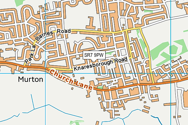 SR7 9PW map - OS VectorMap District (Ordnance Survey) SR7 9PW map - OS VectorMap District (Ordnance Survey)