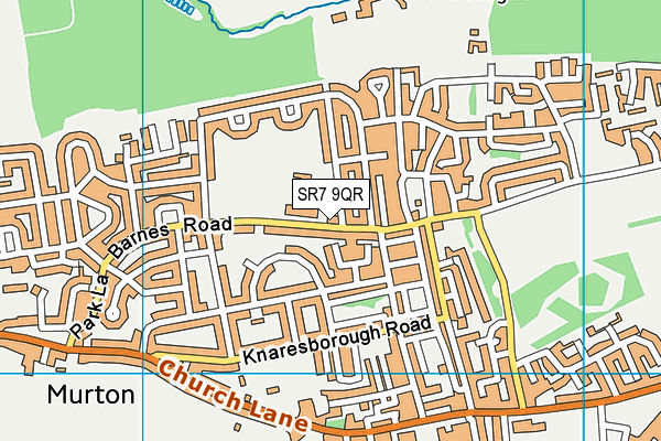 SR7 9QR map - OS VectorMap District (Ordnance Survey) SR7 9QR map - OS VectorMap District (Ordnance Survey)
