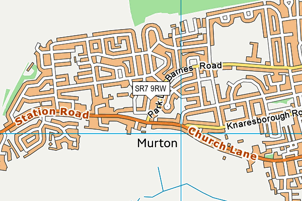 SR7 9RW map - OS VectorMap District (Ordnance Survey) SR7 9RW map - OS VectorMap District (Ordnance Survey)