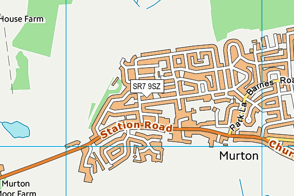 SR7 9SZ map - OS VectorMap District (Ordnance Survey) SR7 9SZ map - OS VectorMap District (Ordnance Survey)