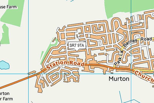 SR7 9TA map - OS VectorMap District (Ordnance Survey) SR7 9TA map - OS VectorMap District (Ordnance Survey)