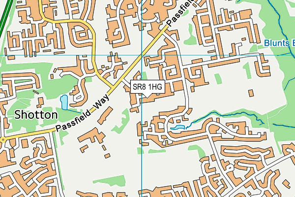 SR8 1HG map - OS VectorMap District (Ordnance Survey) SR8 1HG map - OS VectorMap District (Ordnance Survey)