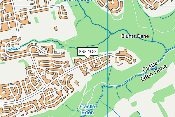 SR8 1QG map - OS VectorMap District (Ordnance Survey) SR8 1QG map - OS VectorMap District (Ordnance Survey)