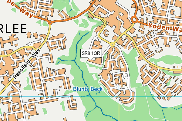 SR8 1QR map - OS VectorMap District (Ordnance Survey) SR8 1QR map - OS VectorMap District (Ordnance Survey)