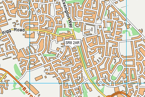 SR8 2AR map - OS VectorMap District (Ordnance Survey) SR8 2AR map - OS VectorMap District (Ordnance Survey)
