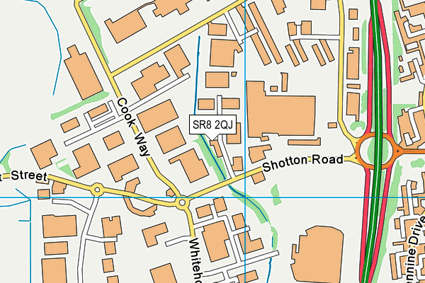 SR8 2QJ map - OS VectorMap District (Ordnance Survey) SR8 2QJ map - OS VectorMap District (Ordnance Survey)
