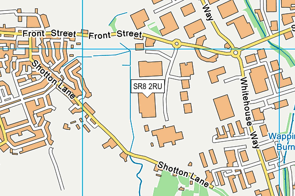 SR8 2RU map - OS VectorMap District (Ordnance Survey) SR8 2RU map - OS VectorMap District (Ordnance Survey)