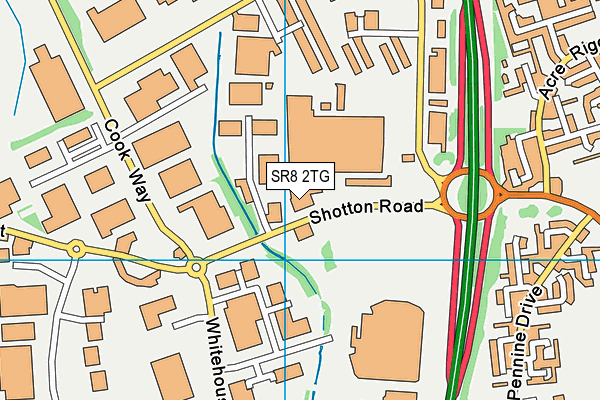 SR8 2TG map - OS VectorMap District (Ordnance Survey) SR8 2TG map - OS VectorMap District (Ordnance Survey)