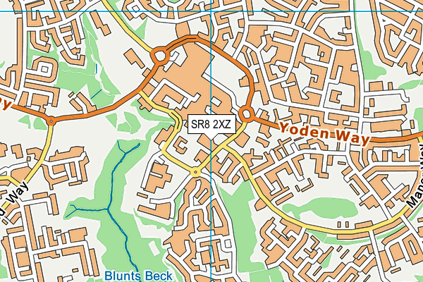 SR8 2XZ map - OS VectorMap District (Ordnance Survey) SR8 2XZ map - OS VectorMap District (Ordnance Survey)