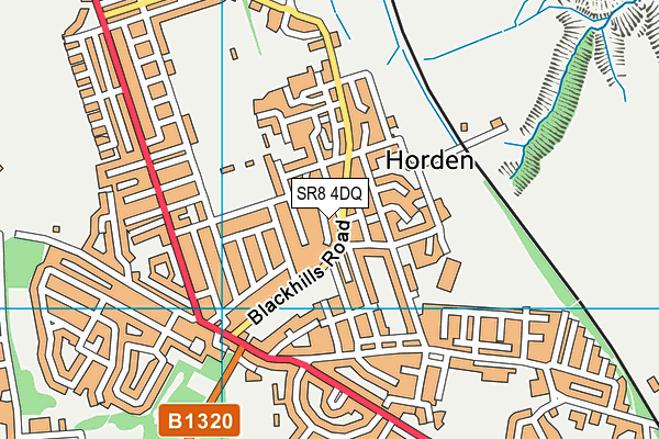 SR8 4DQ map - OS VectorMap District (Ordnance Survey) SR8 4DQ map - OS VectorMap District (Ordnance Survey)