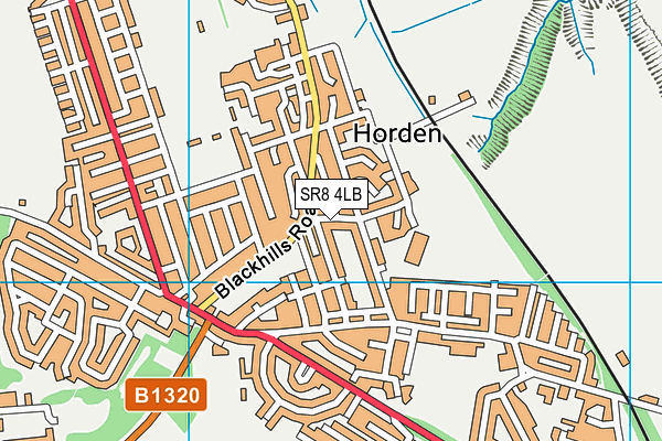 SR8 4LB map - OS VectorMap District (Ordnance Survey) SR8 4LB map - OS VectorMap District (Ordnance Survey)