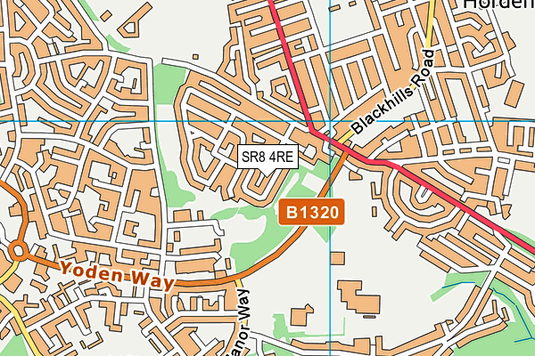 SR8 4RE map - OS VectorMap District (Ordnance Survey) SR8 4RE map - OS VectorMap District (Ordnance Survey)