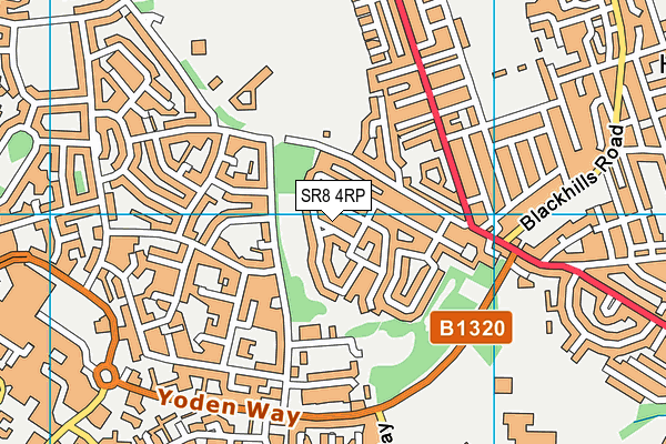 SR8 4RP map - OS VectorMap District (Ordnance Survey) SR8 4RP map - OS VectorMap District (Ordnance Survey)