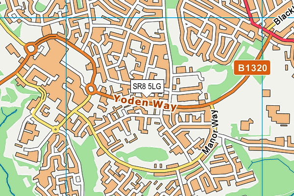 SR8 5LG map - OS VectorMap District (Ordnance Survey) SR8 5LG map - OS VectorMap District (Ordnance Survey)