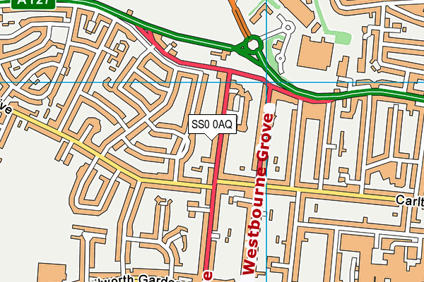 SS0 0AQ map - OS VectorMap District (Ordnance Survey) SS0 0AQ map - OS VectorMap District (Ordnance Survey)