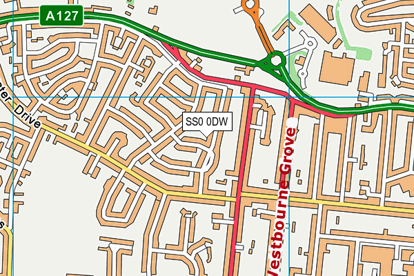 SS0 0DW map - OS VectorMap District (Ordnance Survey) SS0 0DW map - OS VectorMap District (Ordnance Survey)